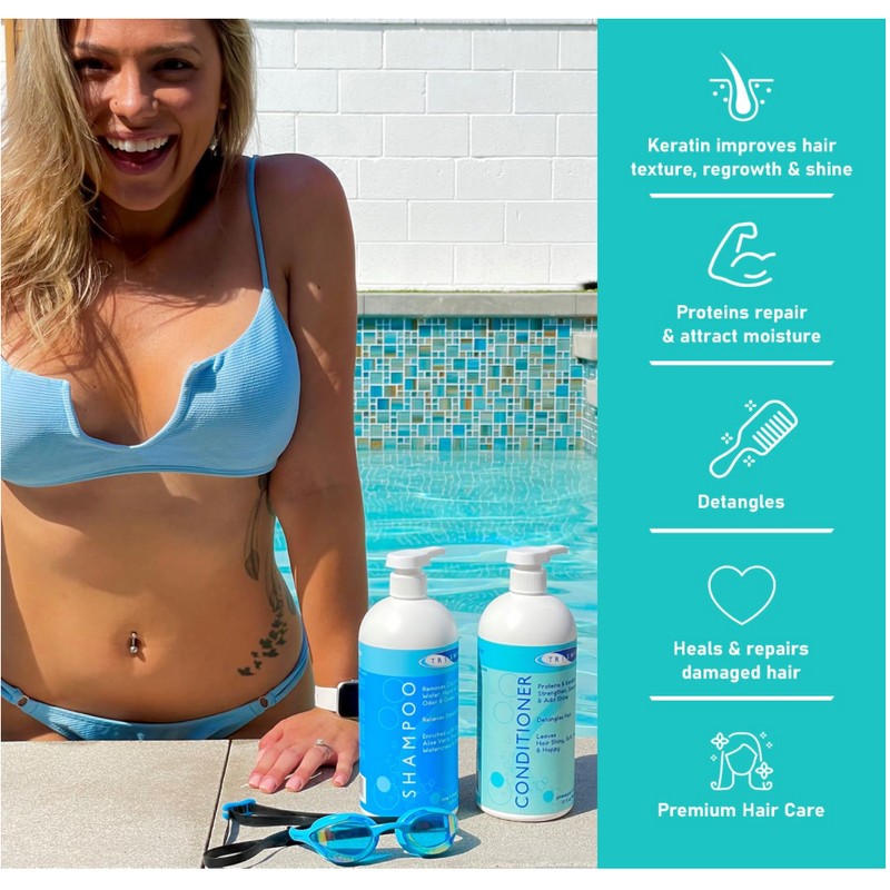 TRISWIM Swimmers Conditioner, Mango 32 Fl Oz