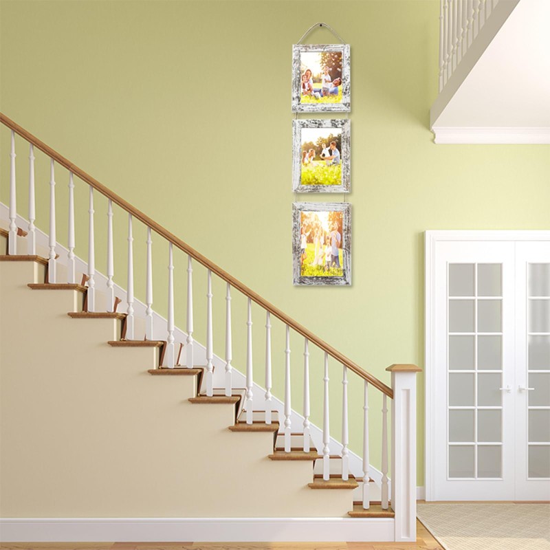VMUZEDER 4x6 Wall Hanging Picture Frames Collage with 3 Opening