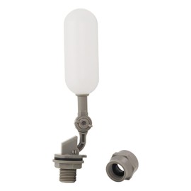 PVC Float Ball Valve，1/2 Inch Plastic Water Float Valve for Water Tank，Float Switch with Adjustable Arm for Water Level Control to Water Tank Stable Livestock Water Trough (1)