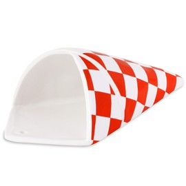 ban.do Vintage Inspired Checkered Bag Decorative Ceramic Wall Vase, Unique Home/Kitchen/Office Accent, Checkered Bag