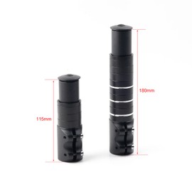 Bike Stem Riser Extender Bicycle Handlebar Stem Adapter for 1-1/8" (28.6mm) Fork (115mm)