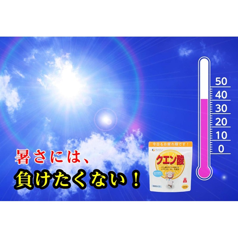 ファイン クエン酸 ビタミンB ビタミンC配合 国内生産 粉末 お徳用 50日分 (1日5g/250g入)×2個セット