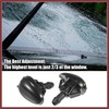 HEROFFIX 3pcs Front Windshield Wiper Washer Nozzle Spray Jet Kit