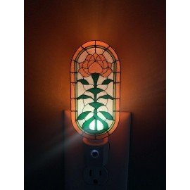 Unbranded 3D printed Stranger Things "Stained Glass" Rose Night Light