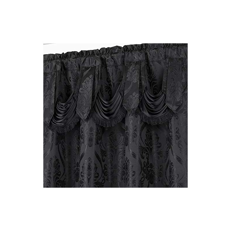 All American Collection New 4 Piece Drape Set with Attached