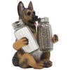 German Shepherd Police Dog Salt and Pepper Shaker Set with