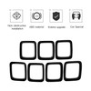 JeCar Grille Inserts ABS Grill Cover Exterior Accessories for Jeep