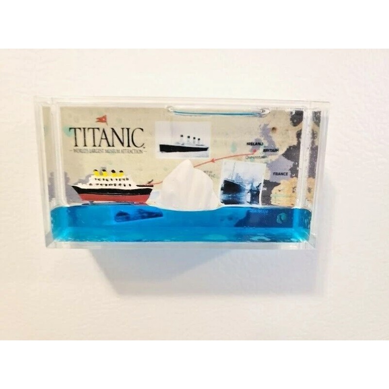 Titanic Magnet Floating Ship and Iceberg Wonderful Historic Gift
