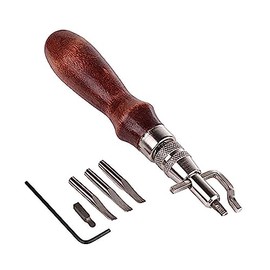 7pcs ZLY Leather Craft Stitching Groover Skiving Edger Beveler Leather Working Tools Kit