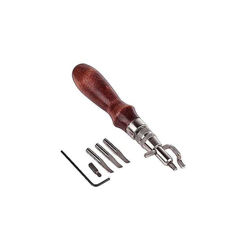 7pcs ZLY Leather Craft Stitching Groover Skiving Edger Beveler Leather
