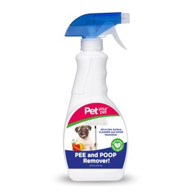 Pet Your Pet Pee and Poop Remover – All-in-One Pet Stain and Odor Remover with Plant-Derived Ingredients – Stain and Odor Removers for Upholstery, Carpets, Leather & Hard Floors
