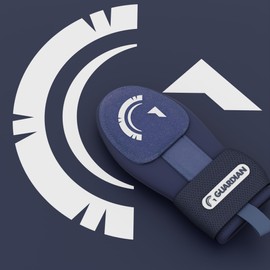 Guardian Baseball Sliding Mitt - Youth and Adult Sizes - Sliding Glove for Baseball - Elastic Compression Strap (Navy)