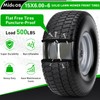 2pcs 15x6.00-6 Flat Free Tire And Wheel, 15x6-6 NHS Lawn