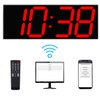West Ocean Large Smart Digital LED WiFi Wall Clock with