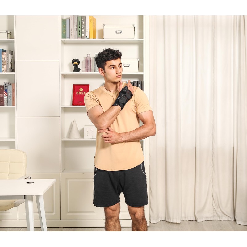 Carpal Tunnel Wrist Brace Adjustable (Both Hands) Semi-Rigid Wrist Support