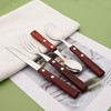 Teaspoons Set of 8, 304 Stainless Steel Dessert Spoons with