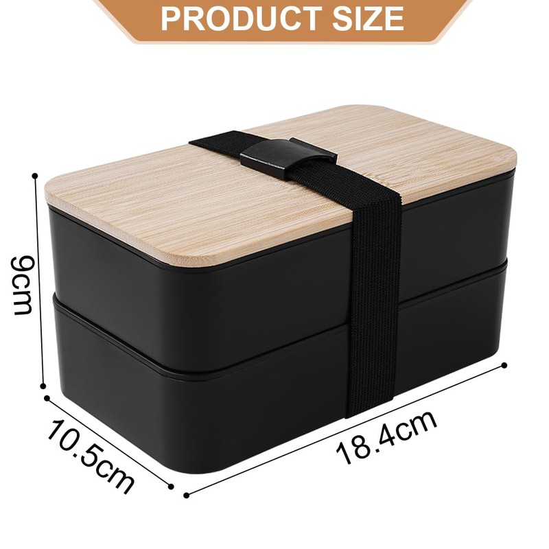 Hominas Bento Lunch Box 1200ml Leakproof Lunch Boxes with Compartments