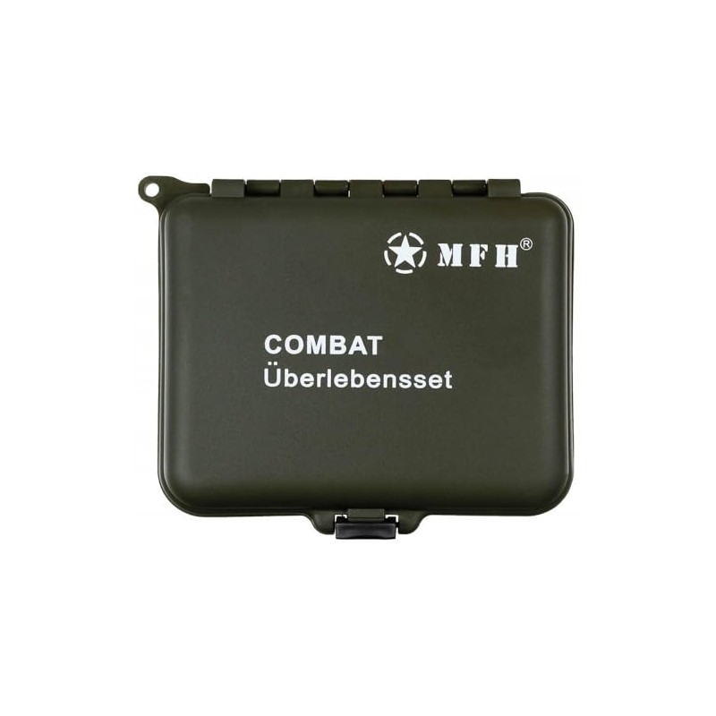 Combat Survival Kit 36 Pieces Fishing Fire Starter Saw Waterproof