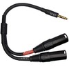 CESS-257 Black 4.4mm to Dual XLR Male Balanced Audio Headphone