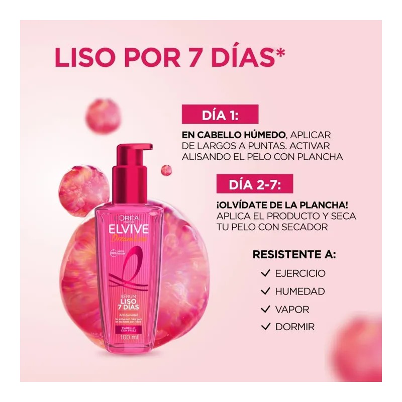 L'oréal Paris Tratamiento Capilar Serum Dream Liso, 100 Ml