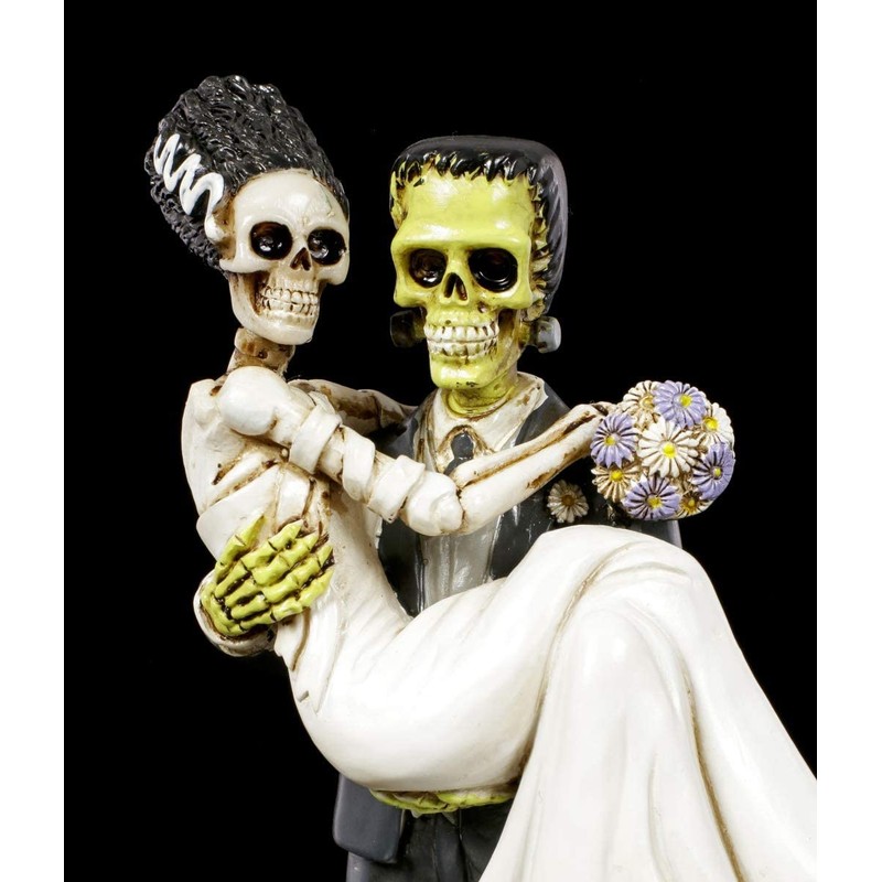 Figuren Shop GmbH Gothic Frankenskull Figurine with Bride | Fantasy