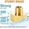 ZWWOGE 4 x Reducer 3/8 to 1/2 Inch Brass Male