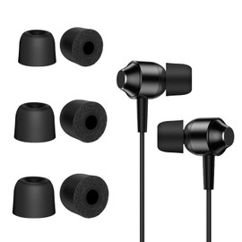 BORLTER CLAMP Replacement Earplugs, Universal Memory Foam Earplugs, Noise Reduction for 4.9mm-5.0mm Earpads, Small Size