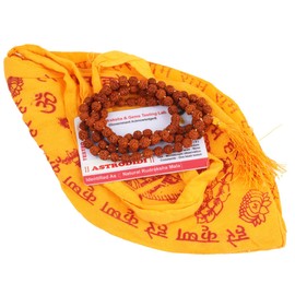 Astrodidi Rudraksha Mala Lab Certified with Gomukhi Japa Bag