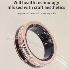 Smart Ring, Ring for Tracking Physical Activity with IP68 Waterproof, Supports BT 5.1, App, Pedometer, Portable Smart Ring as a Birthday Gift (8)