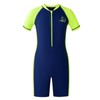 karrack Boys One Piece Zip Rash Guard Swimsuit Kid Water