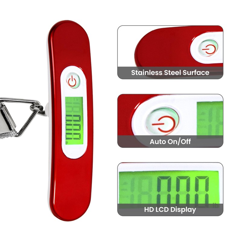 ASAB Digital Luggage Scale for Suitcase Electronic Weighing Scale Ergonomic