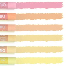 Mifuner Soft Oil Pastels Set (6 Sticks,6 Colors),Colors Heavy Oil Pastels Vibrant and Creamy,Art Supplies for Artists,Gallery Oil Painting Stick,Beginners,Adult Drawing Skin