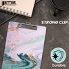 Better Office Products Fashion Clipboard, Marble Design, Standard A4 Letter