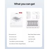 SooPii Premium 6-Port USB Charging Station Organizer for Multiple Devices,