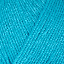 1 hilo de madeja Art Adore, hilo antibolitas, 100% acrílico antibolitas, 100 g (3.5 oz), 280 m (306 yd), 3 : Light-DK, Turquesa - 343