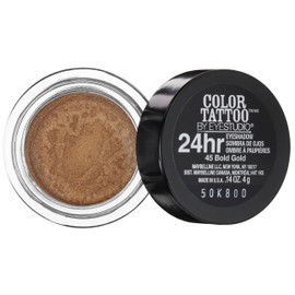 Maybelline New York Eyestudio ColorTattoo Metal 24HR Cream Gel Eyeshadow, Bold Gold, 0.14 Ounce (1 Count)