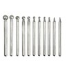 PHYHOO 11pc Ball Sphere Diamond Burr Polishing Grinding Bits 0.6