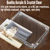 EKINIYAR 4x6 Acrylic Picture Frames, 20% Thicker Block, Clear Picture