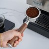 KNODOS 58mm Bottom Portafilter with Walnut Handle for Gaggia Classic,
