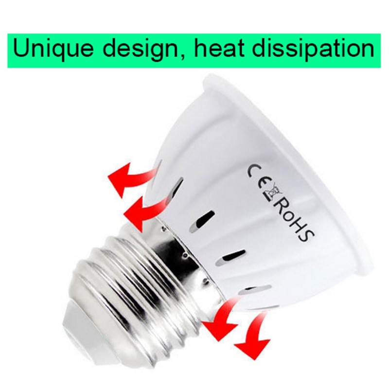 4 Pack Grow Light Bulb, Full Spectrum 7W Grow Lamp