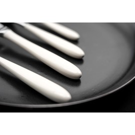 Grunwerg 2DF650W Dessert Forks, 18/10 Stainless Steel, White