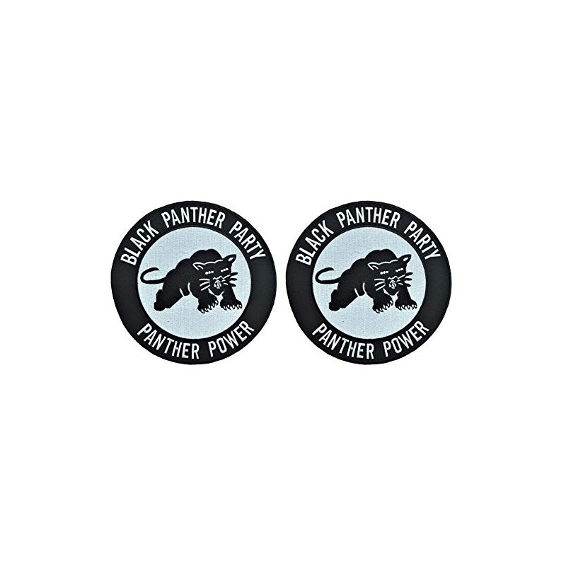 2 pcs Black Panther Party Patch - Panther Power Patch