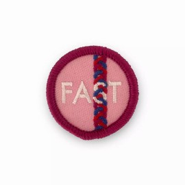 Fast Braids Merit Badge Patch for Runners