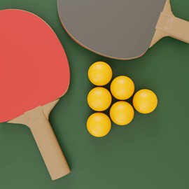 SPORTLINE ® Pack of 12 Ping Pong Table Tennis Balls (ABS Material) - Orange