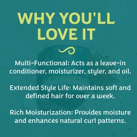 Strands of Faith Shape 4-in-1 Styling Cream | Moisturizer, Leave-In, Styler & Oil in One | Defines Curls, Extends Style Life, & Enhances Shine | Perfect for Twist-Outs, Braid-Outs, Rod Sets | 8oz