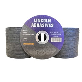 100 Pc 4.5" x 1/16" x 7/8" Cut-Off Wheels Lincoln Abrasives Metal & Stainless Steel