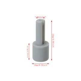 DGBRSM 4PCS 6mm D Shaft Hole Mixer Potentiometer Extension Shaft Plastic Gray Mixing Console Accessories