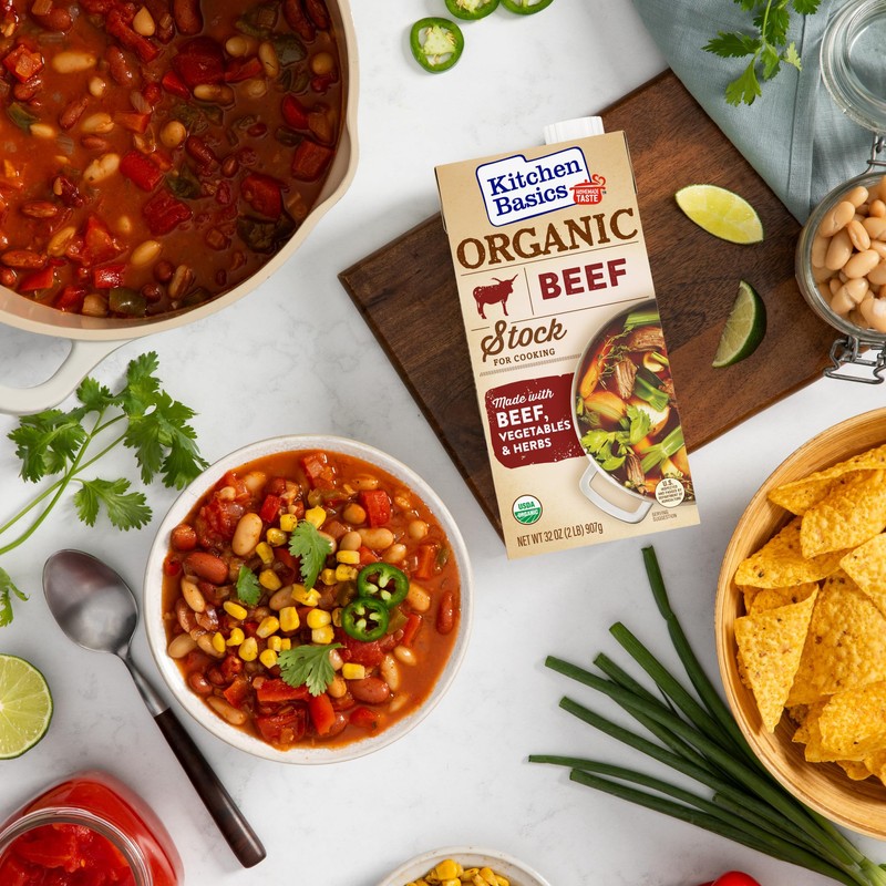 Kitchen Basics Organic Beef Stock, 32 oz. Carton (Pack of