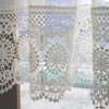 Cafe Curtain, Recommended for Narrow Windows, Beautiful Lace (Approx. 39.4