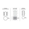 Premium Salon Appliance Stainless Steel Holder Package - 3" Blow